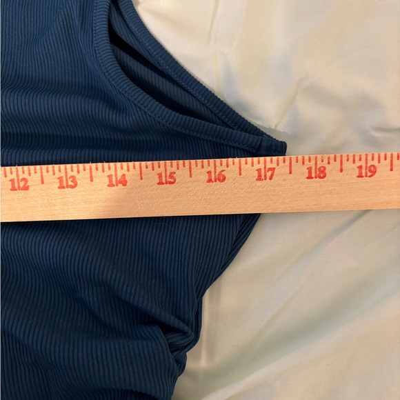 Bitten Women's Navy Sleeveless Muscle Tee - Picture 4 of 8